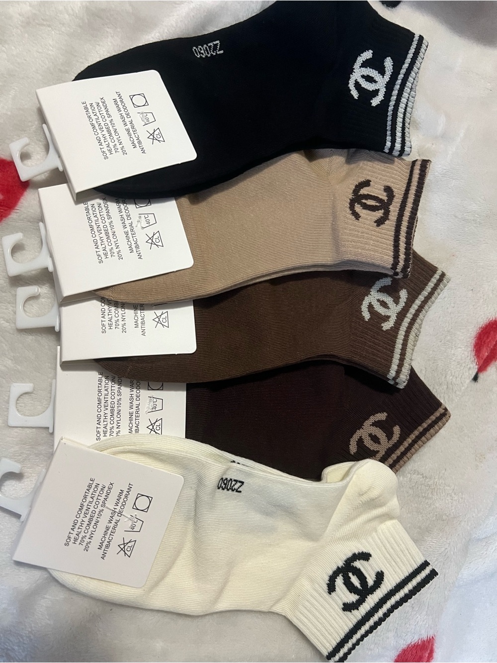 Women's Ankle Socks Classic Colors 5 Pack